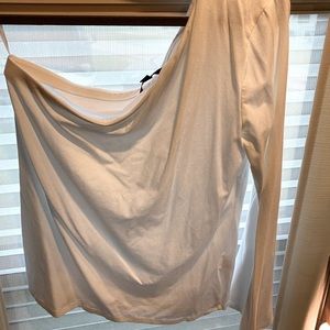 One shoulder fitted top